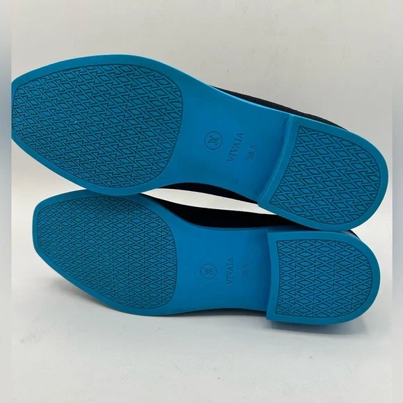 VIVAIA Square-Toe Water-Repellent Ankle Boots (Ryan Pro) Navy Azure Blue - Picture 13 of 13